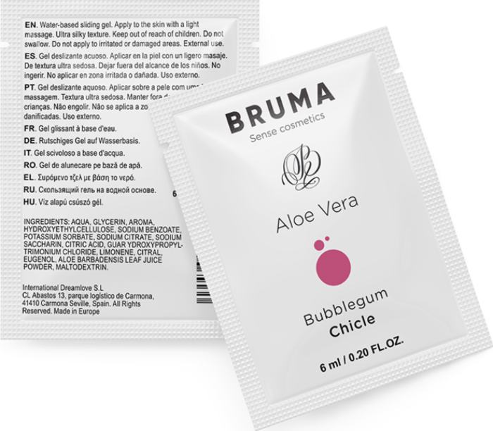 Lubricant Bruma 6ml Aloe Vera Bubblegum Flavour
