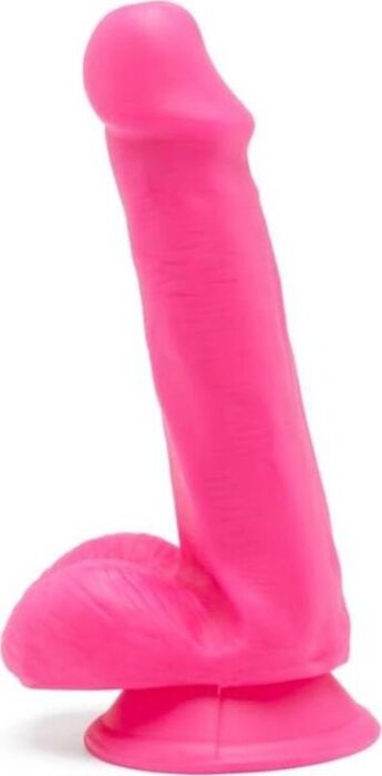 Happy dicks dong 6 inch with balls - pink