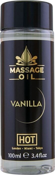 Massage Oil HOT Vanilla 100ml - Relaxing Scent and Smooth Feel
