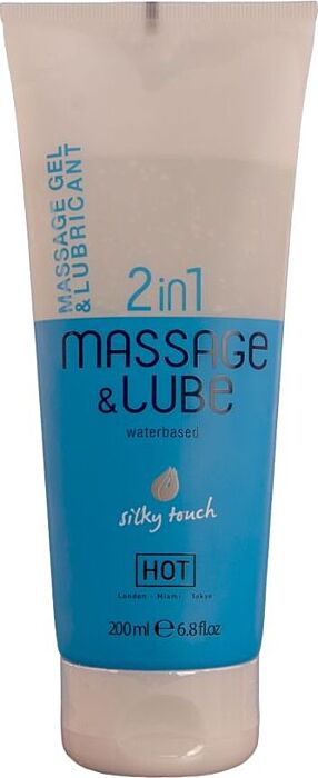 Massage Gel HOT 2-in-1 Silk Touch 200ml