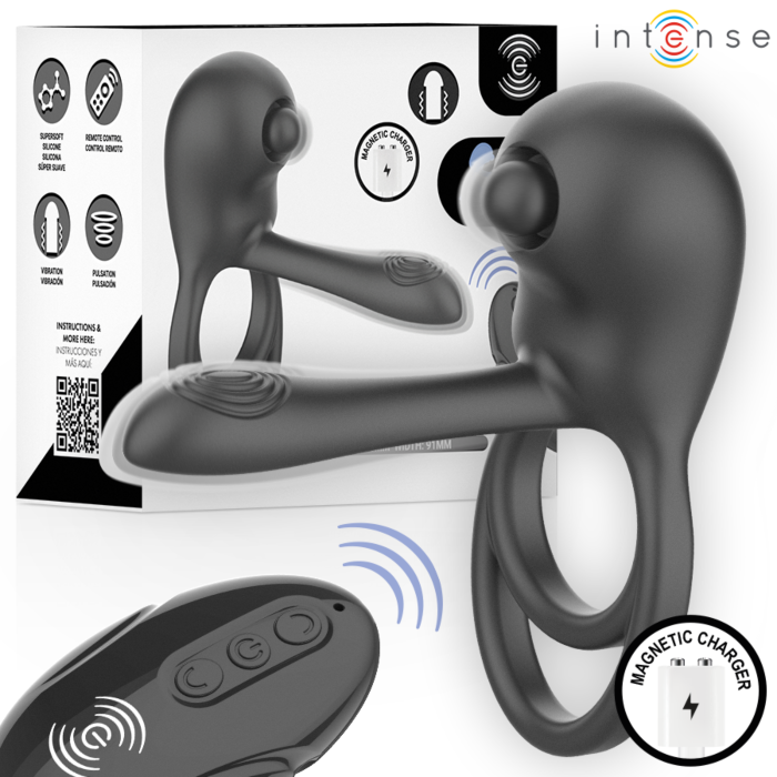 INTENSE - SPIKE REMOTE CONTROL VIBRATING PENIS RING INTENSE - SPIKE REMOTE CONTROL VIBRATING PENIS RING