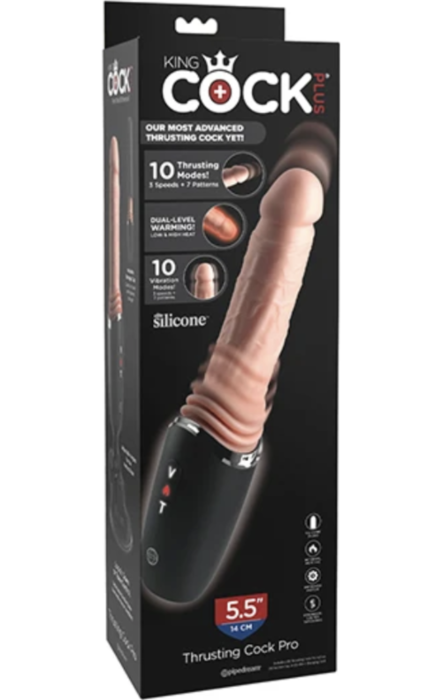 KING COCK PLUS Thrusting Pro Silicone Dildo 12.7 cm