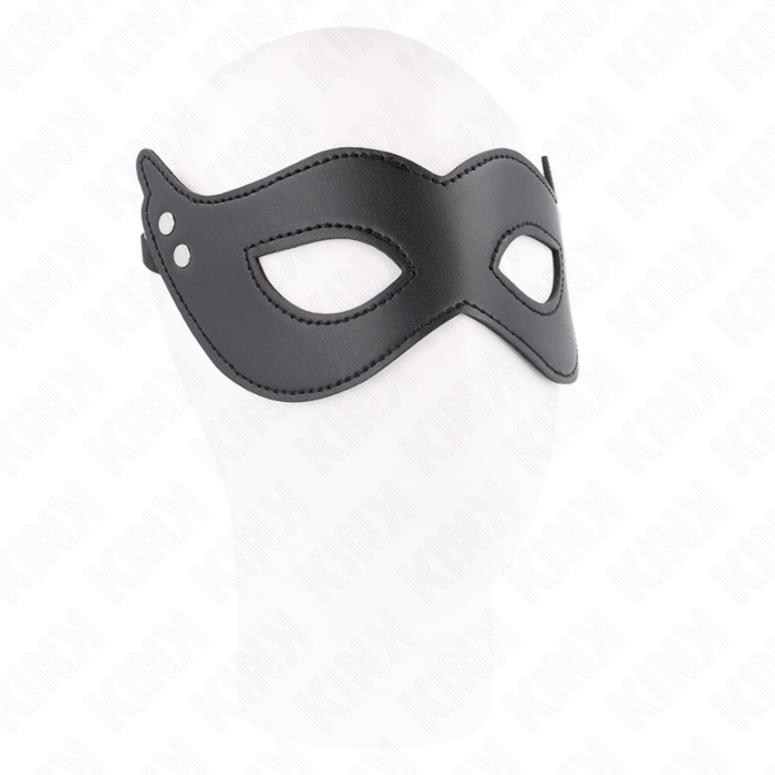 KINK - LEATHERETTE MASK WITH RIVETS MODEL 1 26 x 8 CM KINK - LEATHERETTE MASK WITH RIVETS MODEL 1 26 x 8 CM
