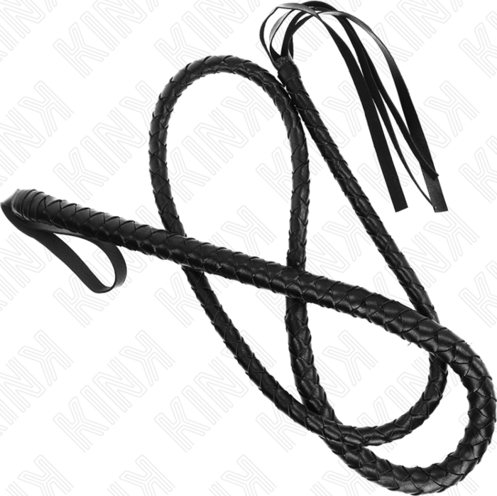 KINK Snake Whip Long Black 210cm - Ultimate Pleasure