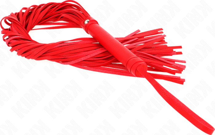 KINK Soft Red PVC Whip 70cm - Perfect for BDSM Play