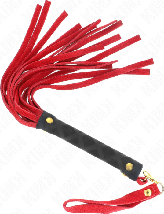 Mini Whip KINK Red Suede 30cm | Sensual Pleasure Mini Whip KINK Red Suede 30cm | Sensual Pleasure