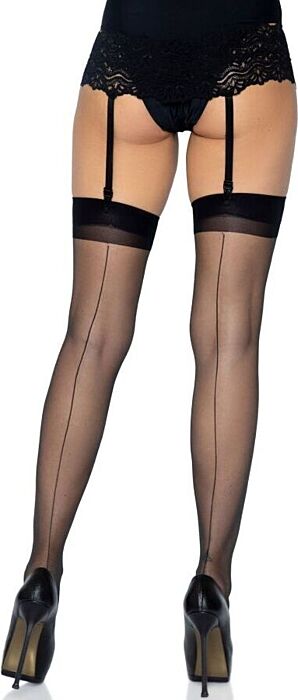 Leg avenue medias con costura trasera negras Leg avenue medias con costura trasera negras