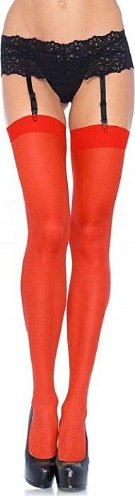 Shiny Red Garter Stockings Shiny Red Garter Stockings