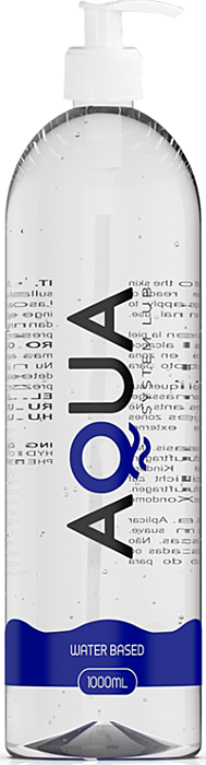 Water-Based Lubricant Aqua Quality 1000 ML - Smooth Feel
