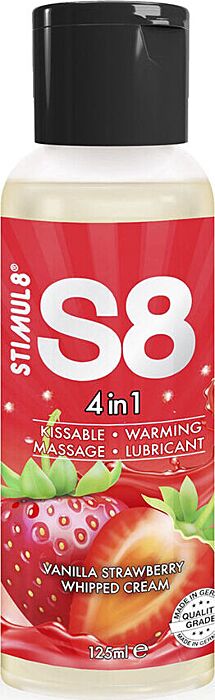 Lubricant STIMUL8 S8 Strawberry 4-in-1 Delight Lubricant STIMUL8 S8 Strawberry 4-in-1 Delight