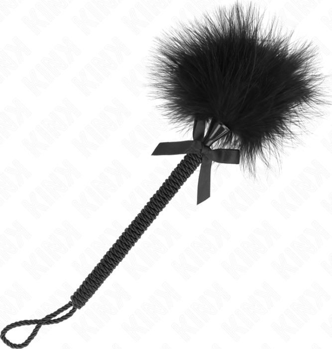 KINK Nylon Feather Teaser Whip Black 25cm