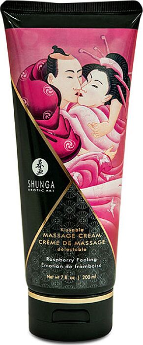 Shunga massage cream kissable raspberry emotion 200ml