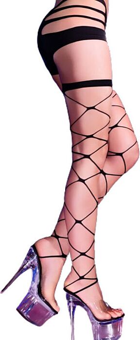 Cabaret Stockings Chilirose CR 4264 with Eyelets