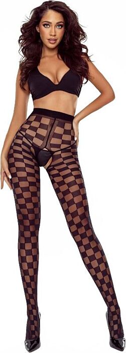 Crotchless Tights Passion TIOPEN 024 Black Chic Crotchless Tights Passion TIOPEN 024 Black Chic