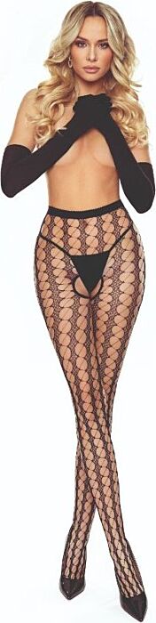 Crotchless Tights Passion TIOPEN 031 Black