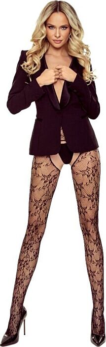 Crotchless Tights Passion TIOPEN 039 Black
