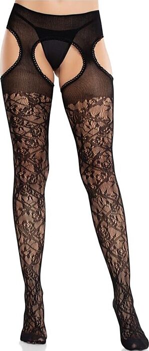 Floral Lace Thigh Highs Leg Avenue Unique Style Floral Lace Thigh Highs Leg Avenue Unique Style