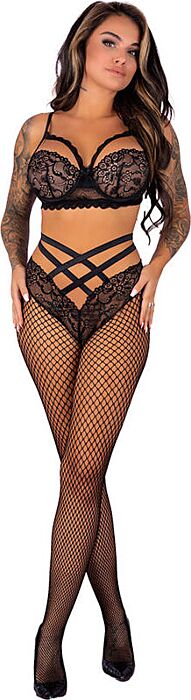 Stockings Livco Corsetti Faxandra Black S/M