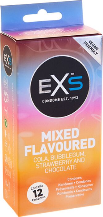 Exs condoms - condoms flavors 12 pack