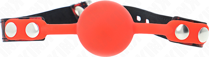 Ball Gag KINK 4cm Black TPE with Lock