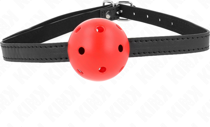 Ball Gag KINK Simplicity Red 4.5cm Breathable Ball Gag KINK Simplicity Red 4.5cm Breathable