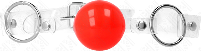 Ball Gag KINK Adjustable Transparent PVC Ball Gag KINK Adjustable Transparent PVC
