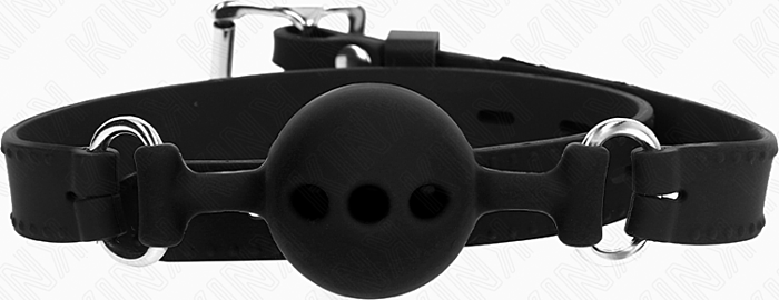Ball Gag KINK Small Adjustable Silicone Black