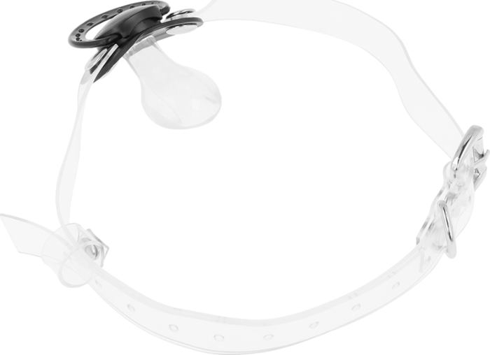 Mouth Gag OhMama Fetish Transparent Dildo