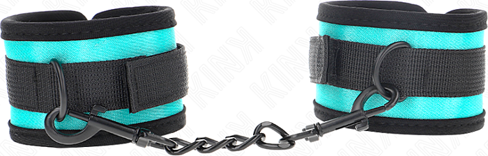 BDSM Wrist Restraint KINK Adjustable Black-Blue
