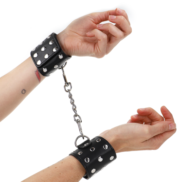 KINK Wrist Restraint Adjustable Black Studded