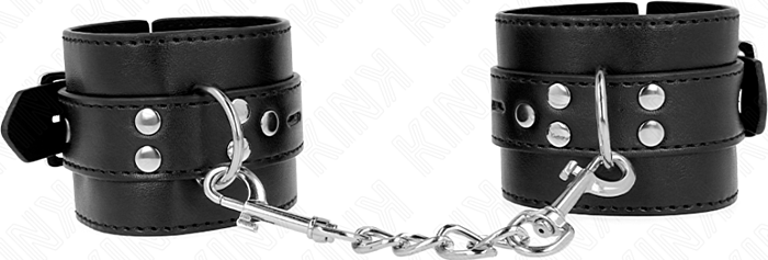 KINK Wrist Restraint Adjustable Black BDSM Cuffs KINK Wrist Restraint Adjustable Black BDSM Cuffs