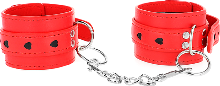 KINK Wrist Restraint Red Heart Adjustable