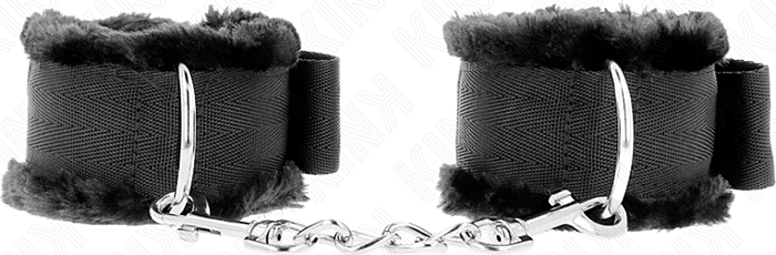 KINK Wrist Restraint Adjustable Black Cuffs KINK Wrist Restraint Adjustable Black Cuffs