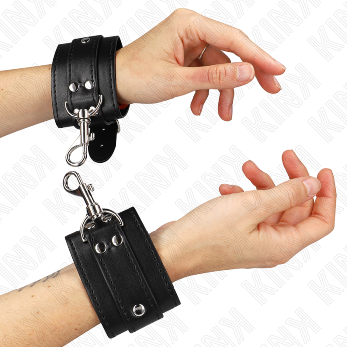 BDSM Wrist Restraint KINK Adjustable Metal Cuffs BDSM Wrist Restraint KINK Adjustable Metal Cuffs
