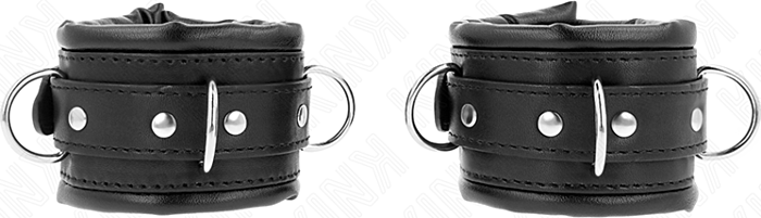 KINK Wrist Restraint Heavy Black Adjustable Cuffs KINK Wrist Restraint Heavy Black Adjustable Cuffs