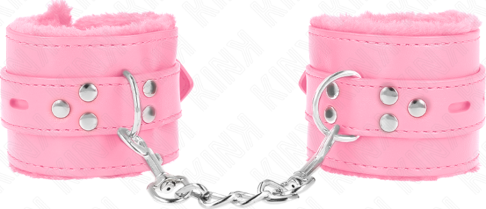 BDSM Wrist Restraints KINK Pink Adjustable Style BDSM Wrist Restraints KINK Pink Adjustable Style