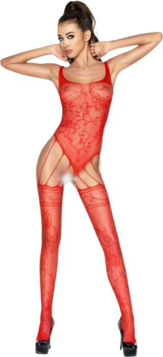 Passion Red Bodystocking