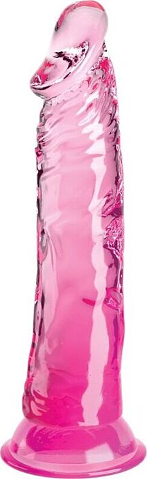 Realistic Dildo King Cock Clear 19.7cm Pink