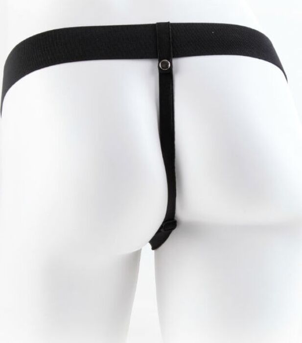 Fetish fantasy series 11" hollow strap-on vibrating with balls 27.9cm flesh