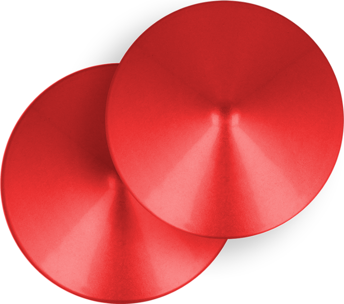 Nipple Covers OhMama Fetish Red Circle Design