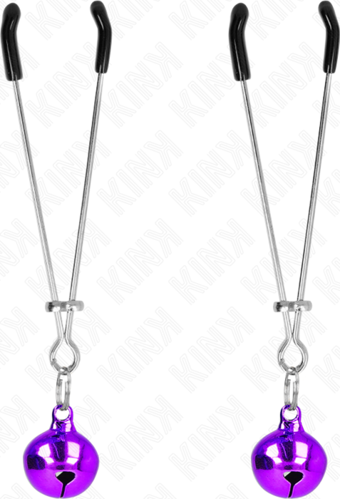 Nipple Clamps KINK Violet 7cm with Bell Nipple Clamps KINK Violet 7cm with Bell