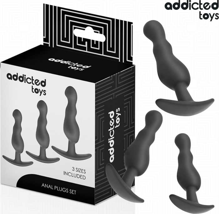 Anal Plugs Set Addicted Toys Ergonomic Design