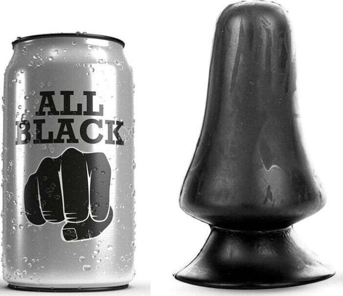 Anal Plug All Black 12 cm - Compact and Surprising Diameter Anal Plug All Black 12 cm - Compact and Surprising Diameter