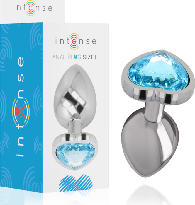 Blue Heart Anal Plug