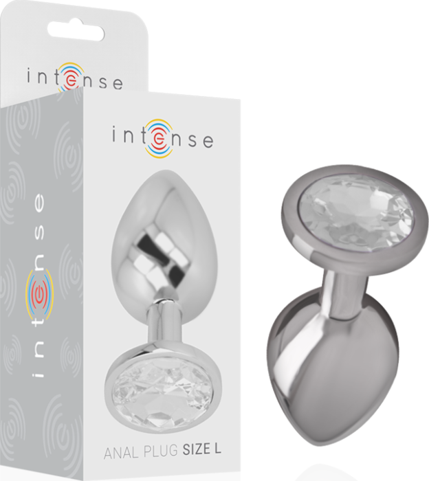 Crystal Silver Anal Plug Crystal Silver Anal Plug