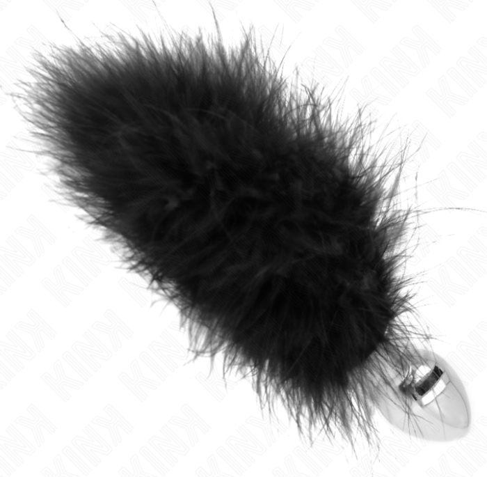 Anal Plug KINK Stainless Steel with Feather 11cm Anal Plug KINK Stainless Steel with Feather 11cm