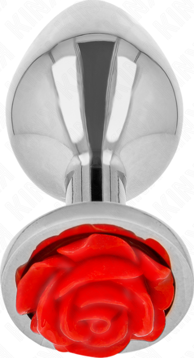 Anal Plug KINK Pleasure Plugs Red Rose S Size