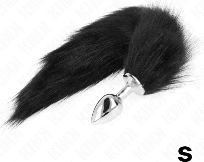 Anal Plug KINK Small Black with Synthetic Tail Anal Plug KINK Small Black with Synthetic Tail