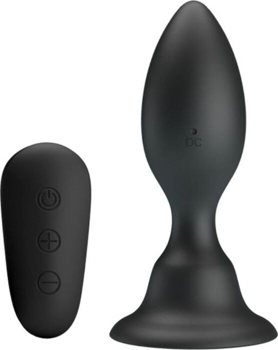 Anal Plug MR PLAY Remote Control Black Vibrator