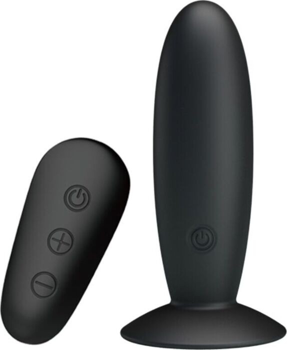 Anal Plug Vibrator MR PLAY Remote Control Black